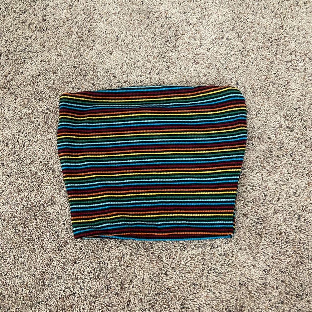 Rainbow Bandeau Top